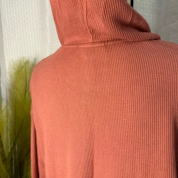 J Jill Size Small Tall Women’s Long Sleeve V Neck Embroidered Hoodie - Picture 8 of 13